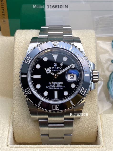 rolex submariner date oystersteel automatic men's watch 116610ln|Rolex Submariner 116610 new.